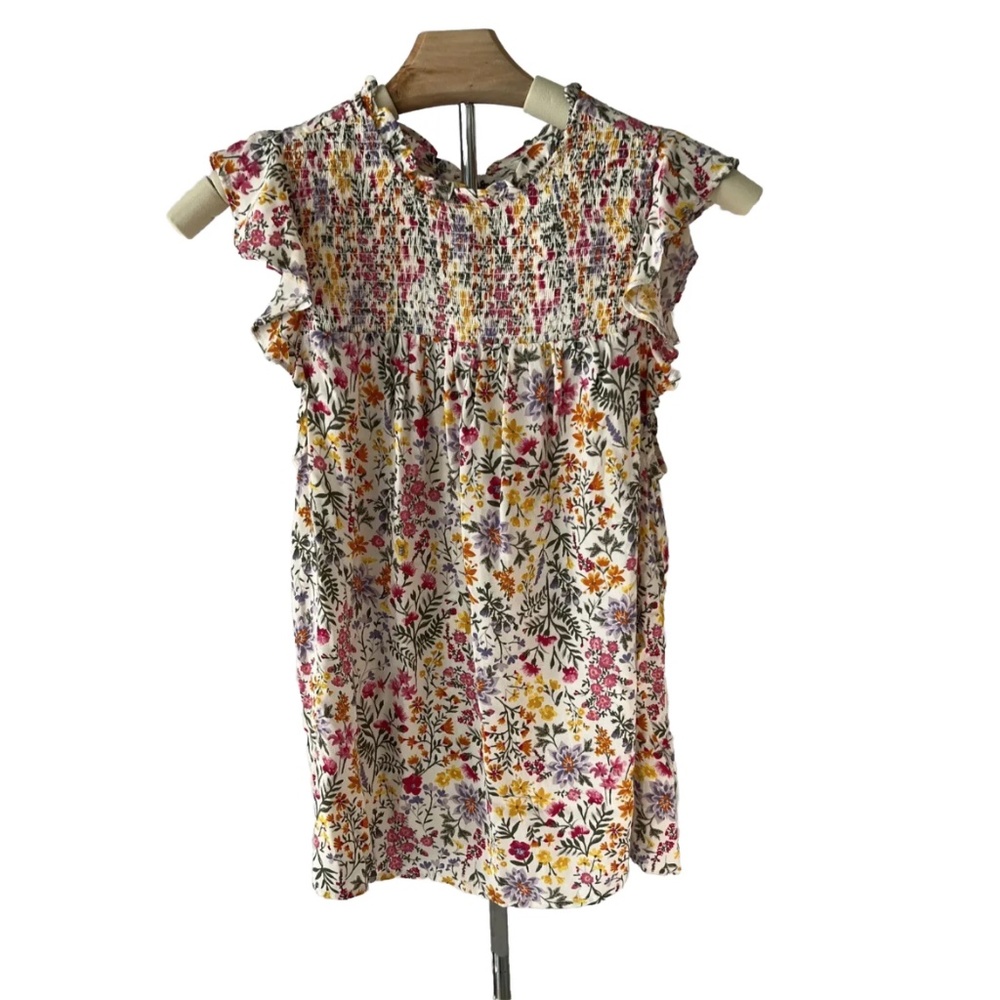 XS Old Navy floral blouse